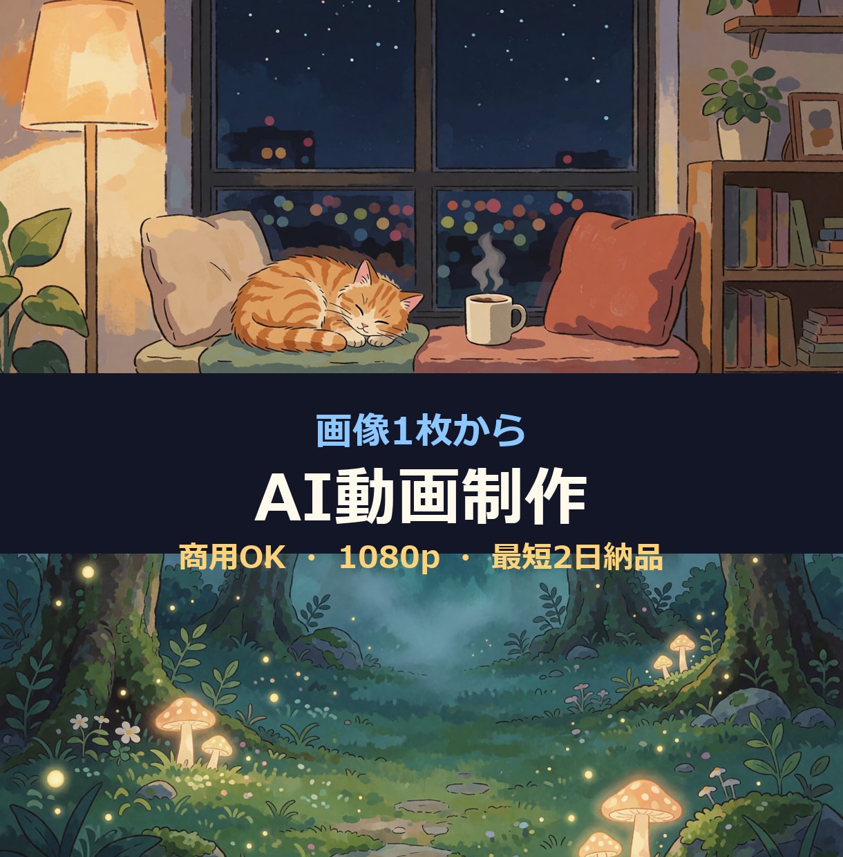SNS用の短尺動画を代わりに作ります 素材1枚でOK｜作る時間がない方の代わりに イメージ1