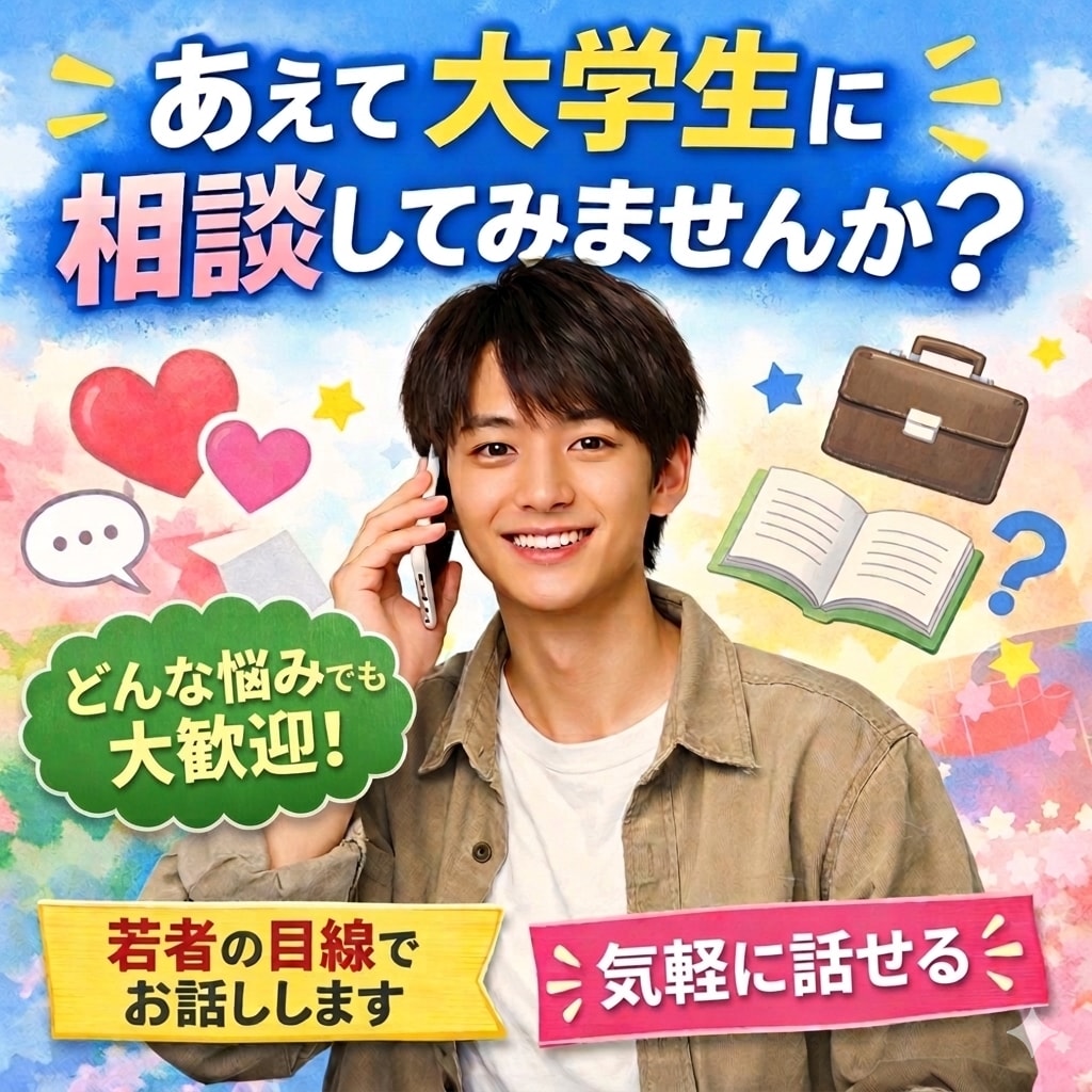 現役男子大学生があなたの愚痴を優しく聞きます 1日の疲れやモヤモヤ、たまには年下に話しませんか？ イメージ1