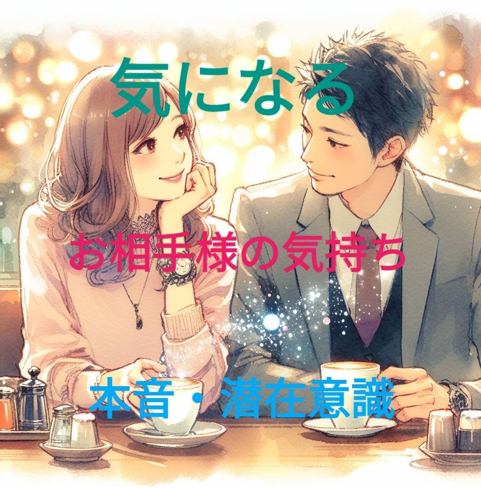 お相手様の想いとは？本音、潜在意識を視ます ♡お相手様のお気持ち♡を霊感霊視、霊感タロットにて鑑定 イメージ1
