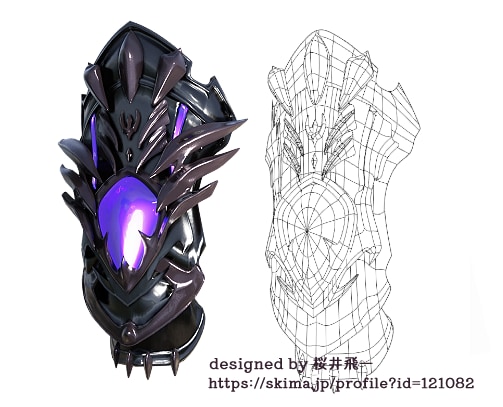 ラフ・イメージからきれいな3DCGモデル作成します ゲーム、漫画イラストVRMetcに使える小物3DCG作成 イメージ3