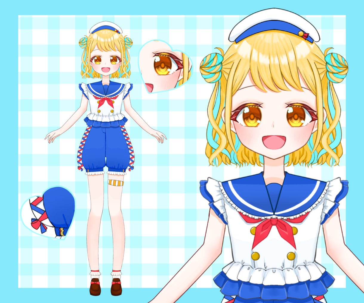歌ってみたや、IRIAMに!かわいい立ち絵描きます デザイン持ち込みOK!最速10日で納品します。 イメージ4