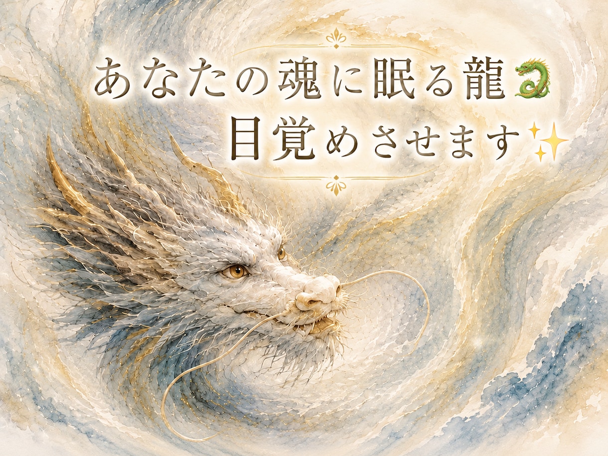 あなたと共に歩む守護龍からのメッセージを伝えます 守護龍覚醒鑑定　文章版（15章構成） イメージ1
