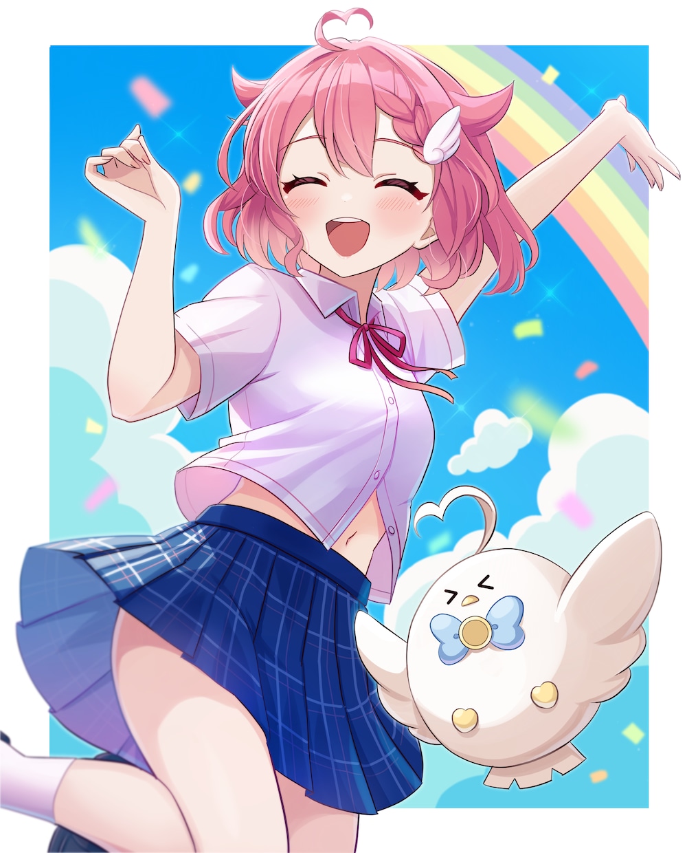ミニキャラから一枚絵まで可愛く描きます かわいく華やかな女の子イラストが得意です。 イメージ3