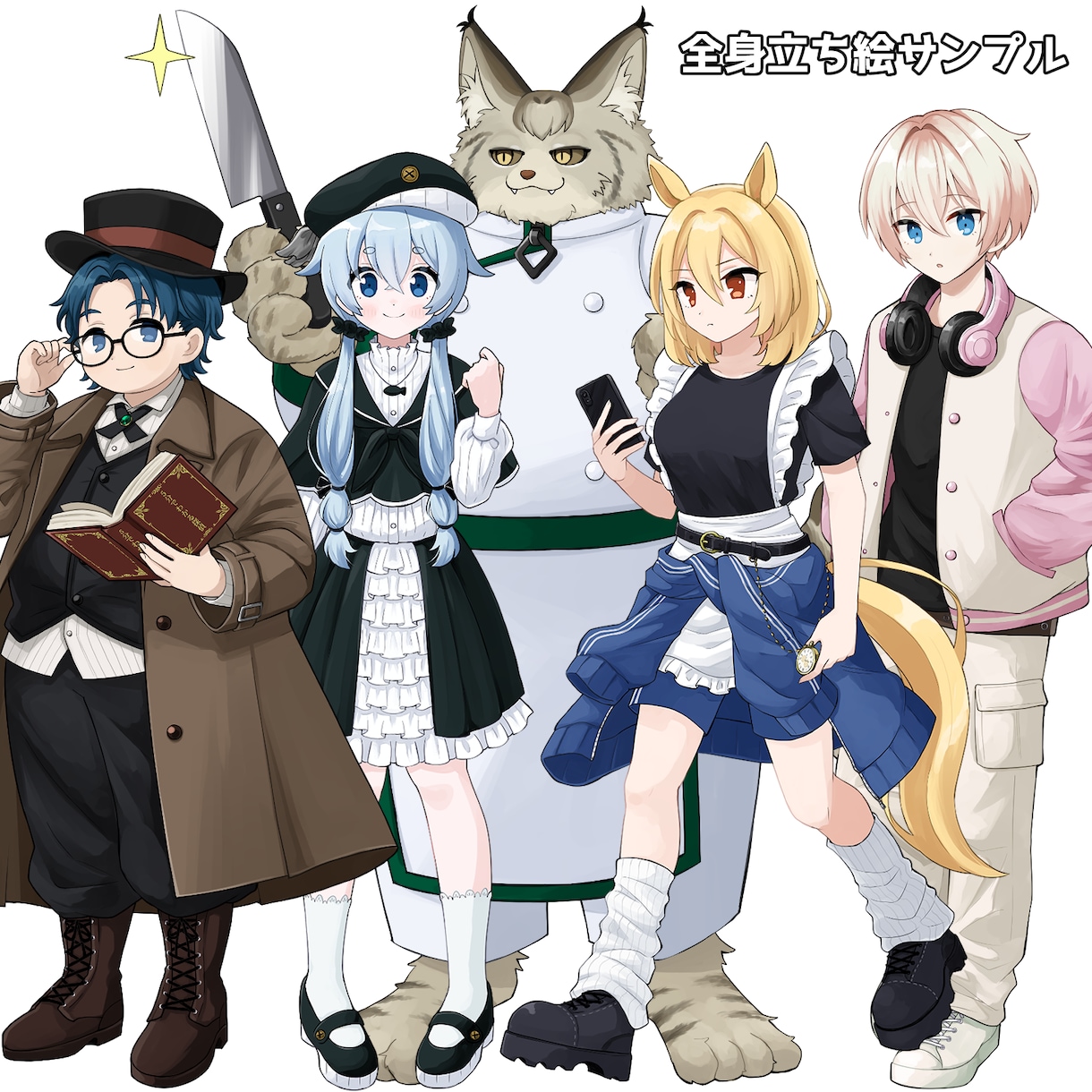 TRPG・動画・配信用立ち絵イラスト描きます Vライバー様・配信者様大歓迎！様々な用途にお使いいただけます イメージ4