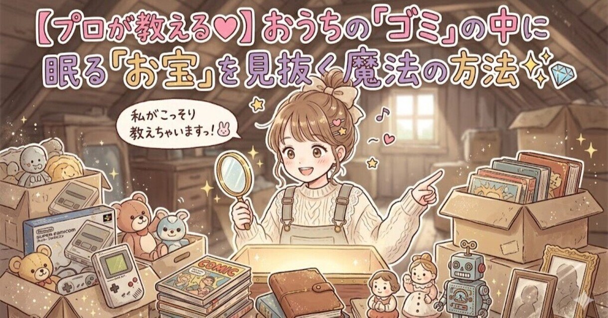 家の「ゴミ」の中に眠る「お宝」を見抜き方教えます 【プロが教える秘密♡】魔法の方法 イメージ1