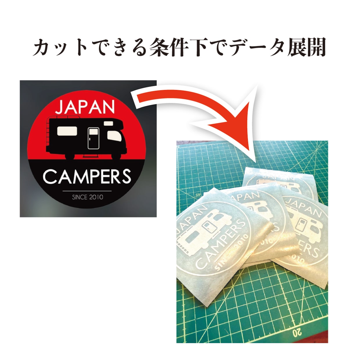 カッティングステッカーをデータから作ります ステッカーにしたい画像やイラストなどお送りください！ イメージ3