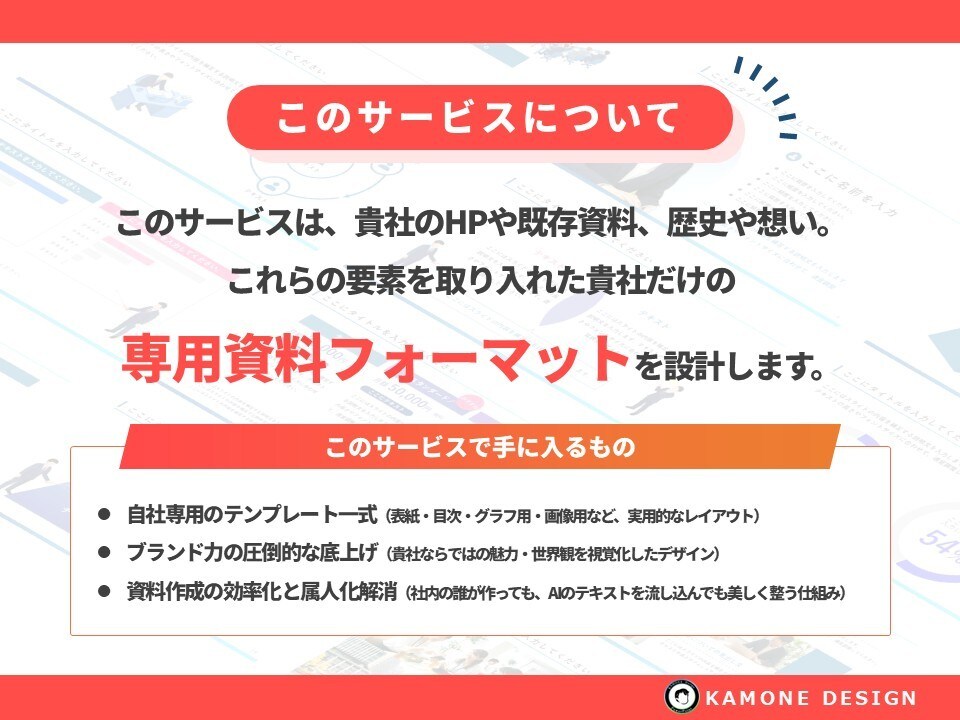 美大卒が貴社専用パワポフォーマット設計します 文字を入れるだけで貴社のブランドになる専用パワポフォーマット イメージ3