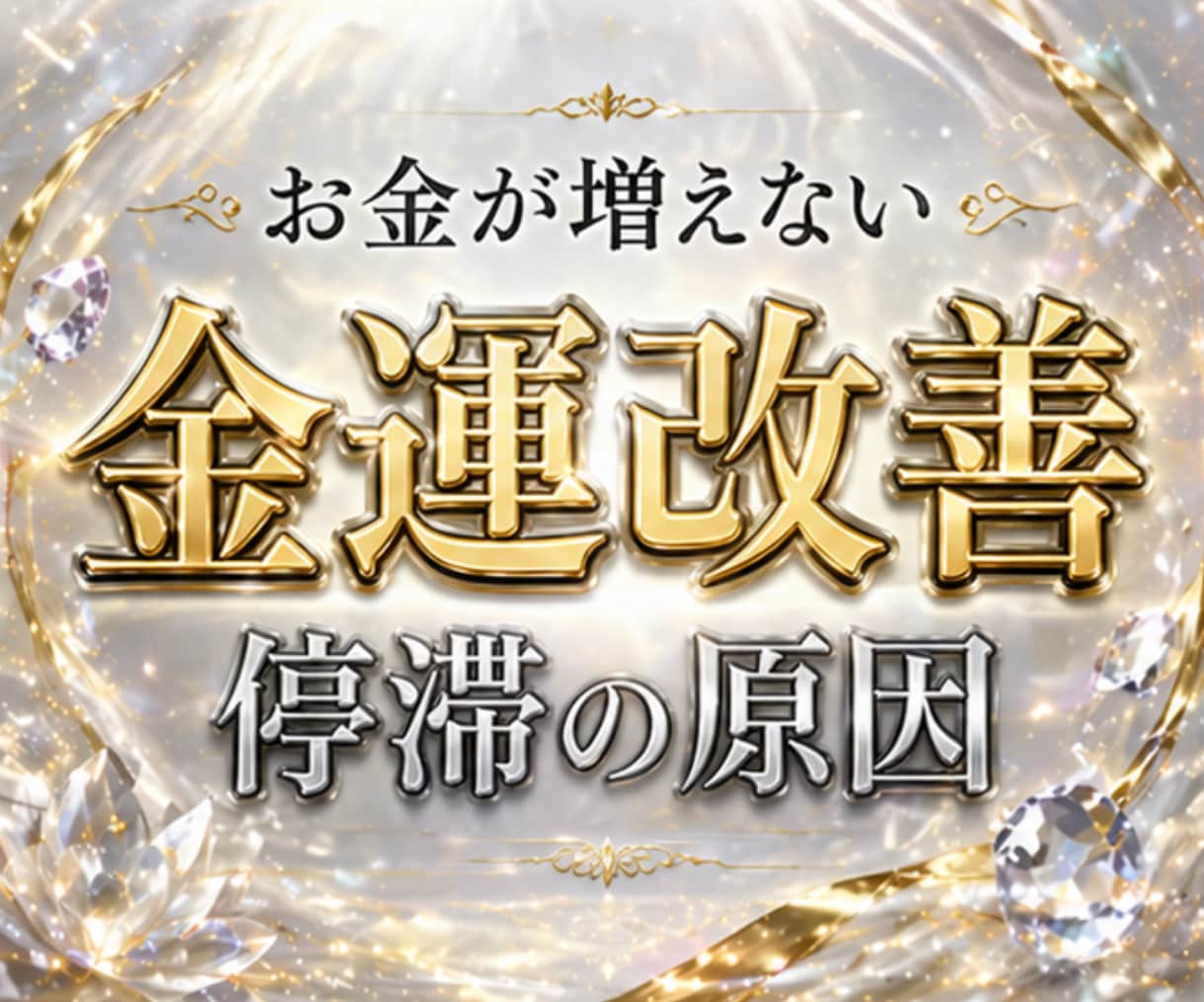 お金が増えない原因を鑑定｜本来の金運を呼び戻します 金運の詰まり・収入・お金の流れ｜原因と改善策を明確にします イメージ1