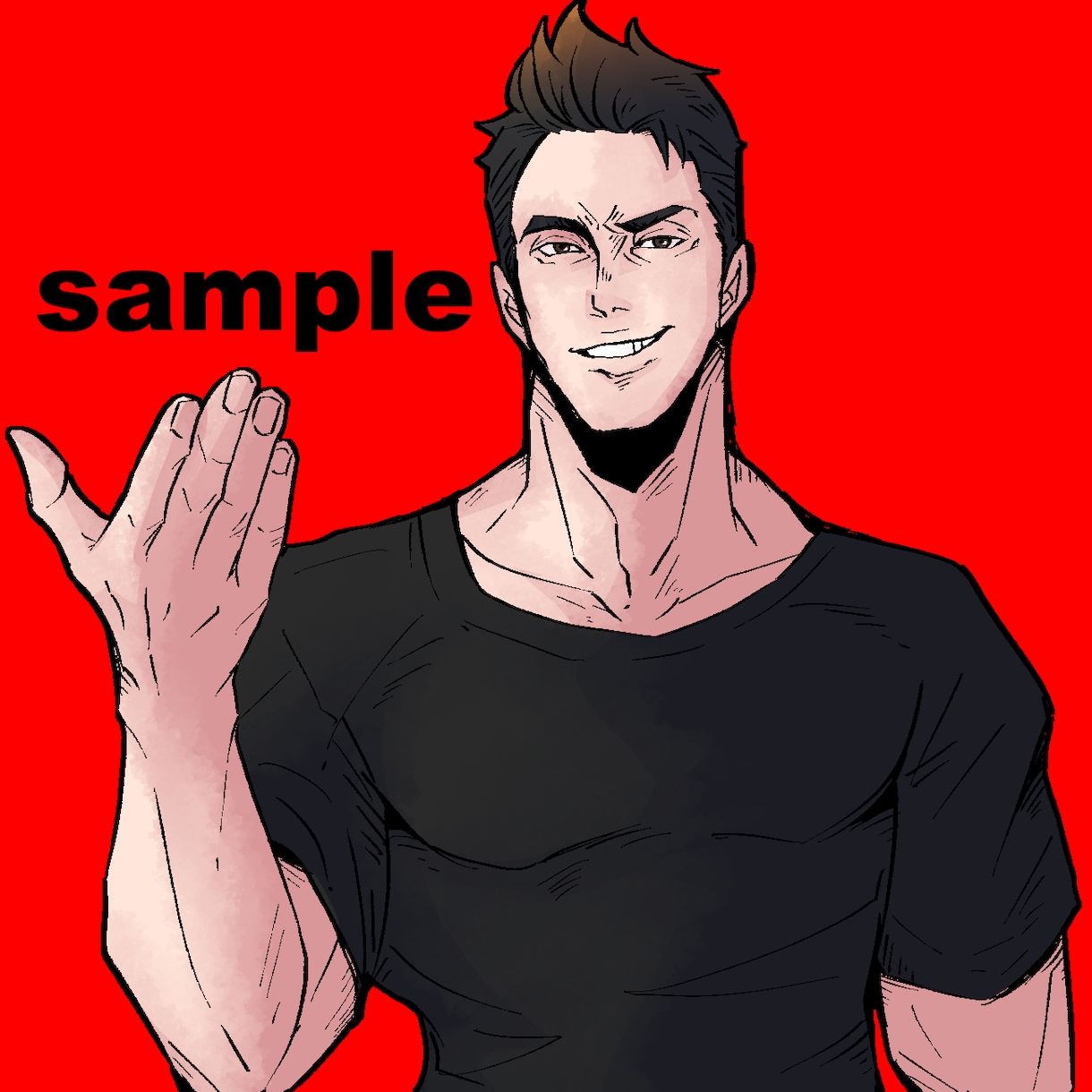修正◎プロのイラストレーターが男前イラスト描きます 人とは違う周りと差別化出来るアメコミ風絵★似顔絵・名刺にも！ イメージ8