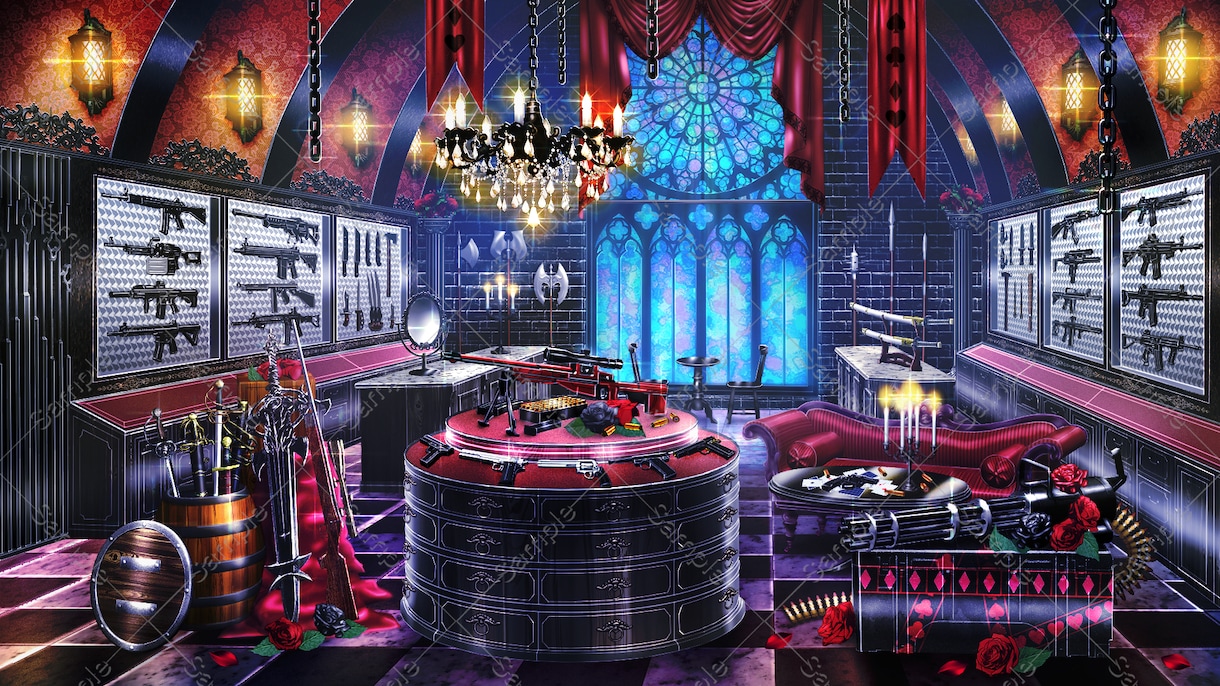 背景イラストお描きします ゲーム背景、VTuber様のお部屋、IRIAM背景などに！ イメージ3