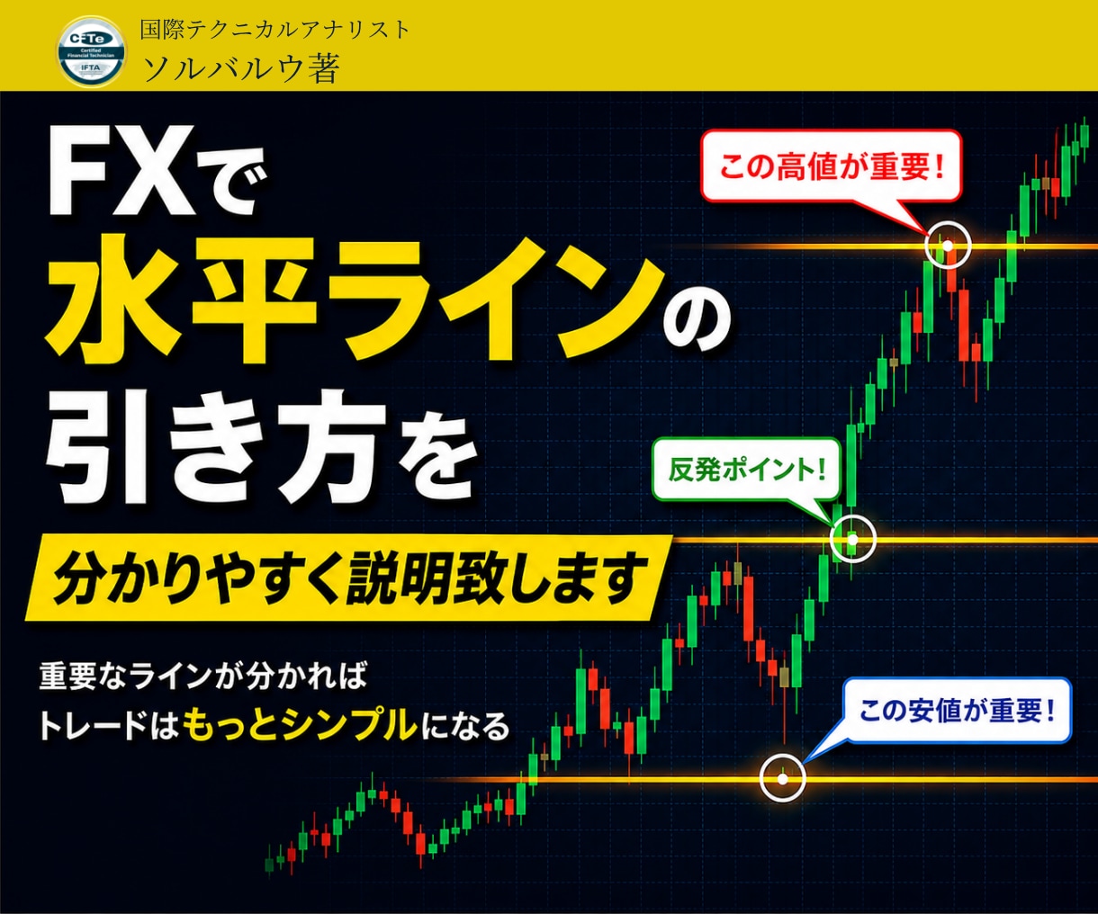 FXで水平ラインの引き方を分かりやすく説明致します FXで水平ラインの引き方が分からず困っている方へ イメージ1