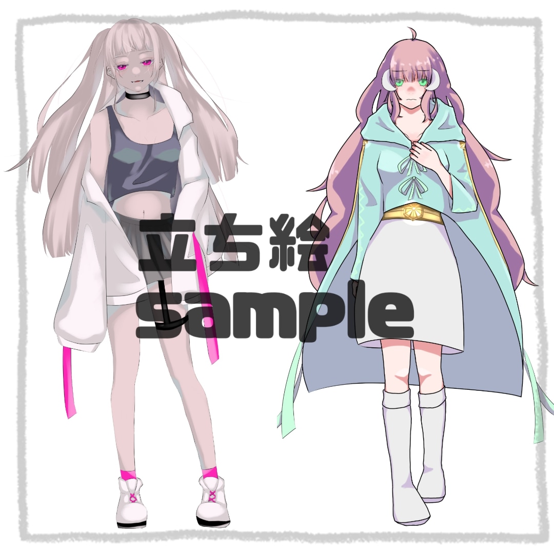 お好みの一枚絵イラストお描きします 歌ってみた、自作ゲームなど！透明感のあるイラストお描きします イメージ2