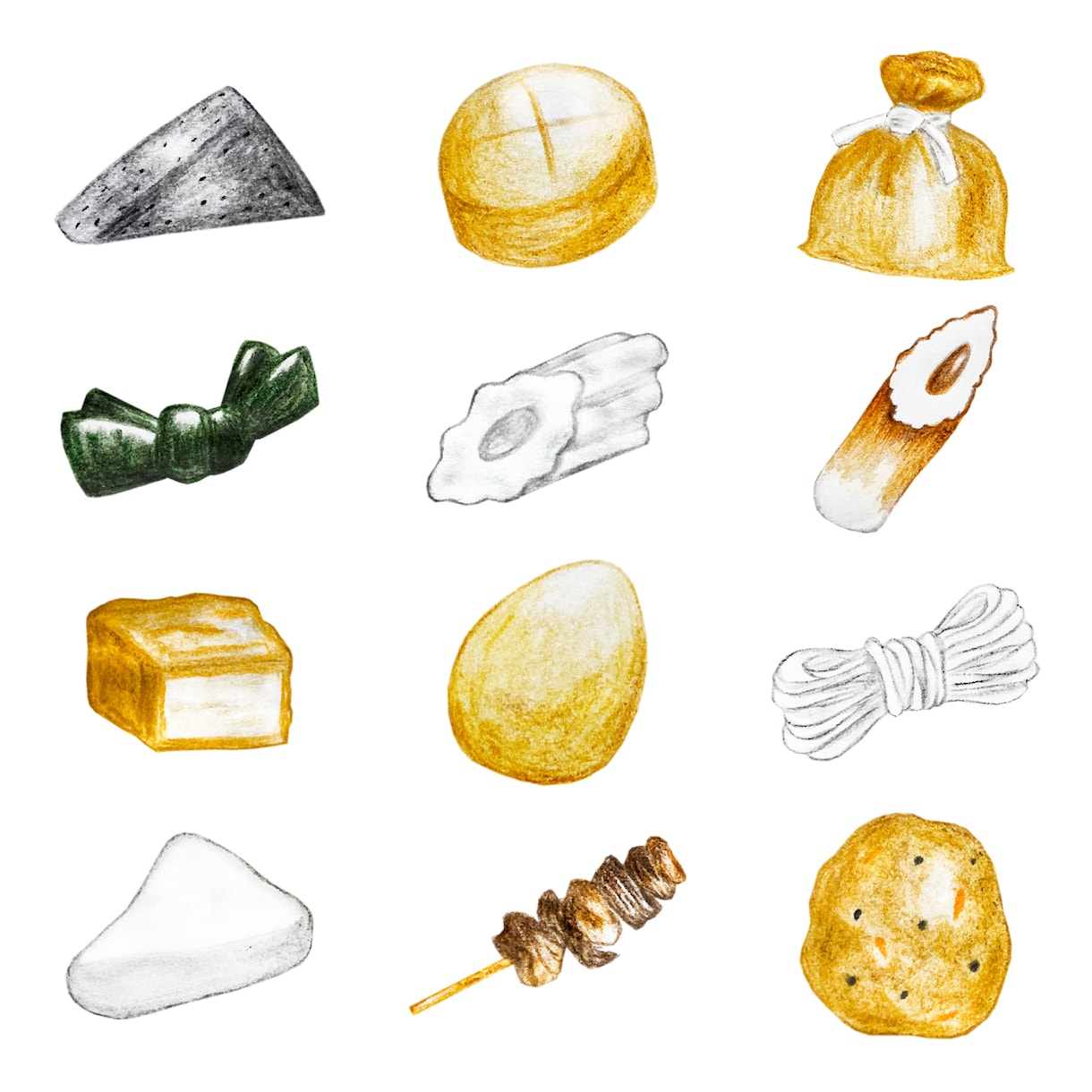 ２点セット♪おいしそうな食べ物イラスト描きます ２点でお得！色鉛筆で手描き♪親しみやすい絵をデータで納品 イメージ10