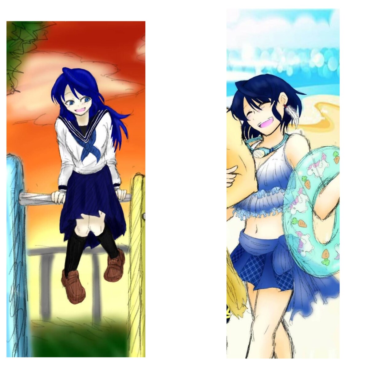 線画で終わってしまう方にオススメ致します イラストを描いたけど色塗る時間がない方代わりに色塗り致します イメージ7