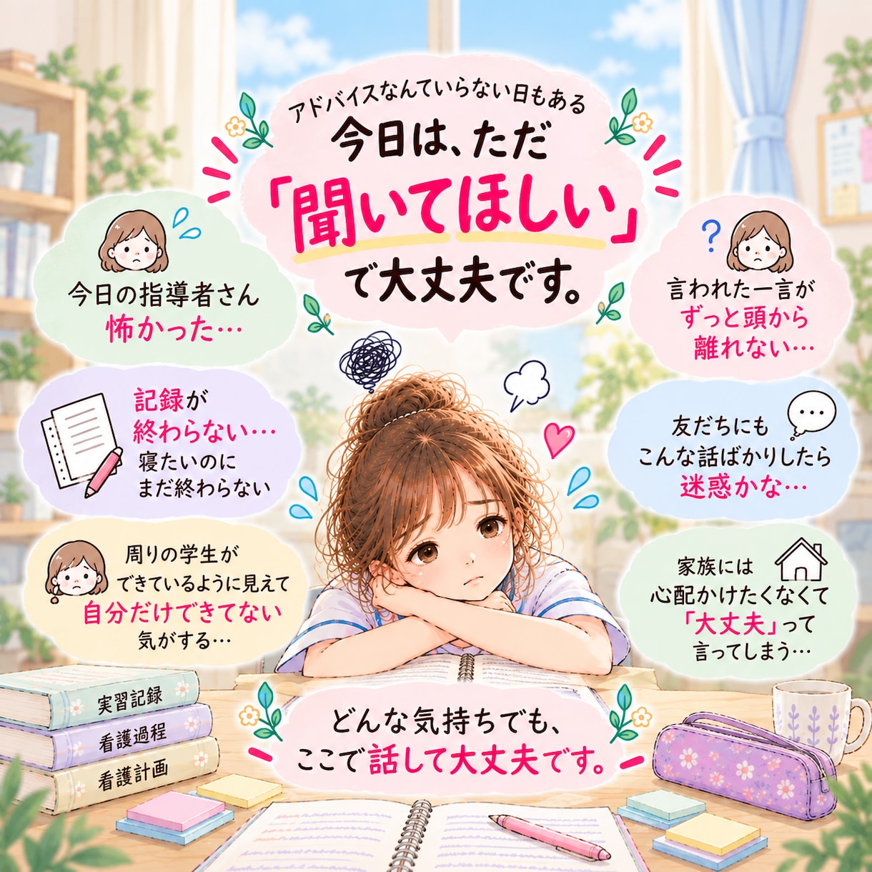 元大学教員が看護学生さんの実習の愚痴を聞きます 誰にも言えない「実習もうムリ…」を、そのまま話して大丈夫 イメージ3