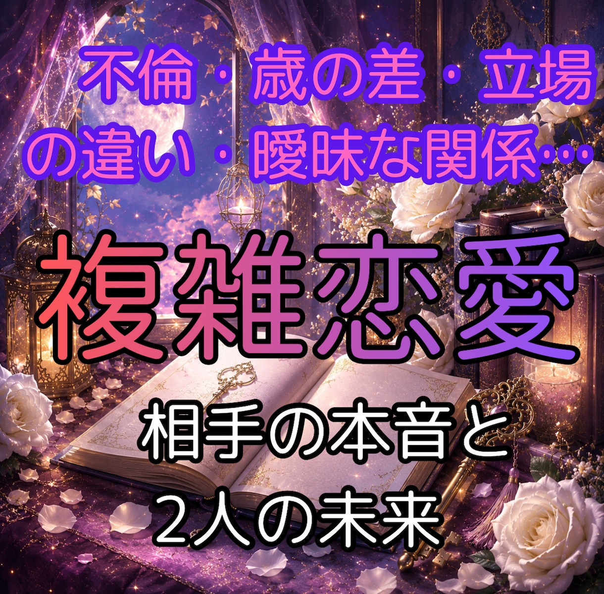 誰にも言えない秘密の恋。お相手の本音と未来を視ます 不倫・歳の差・複雑愛…あなたへの本心と2人の未来 イメージ1