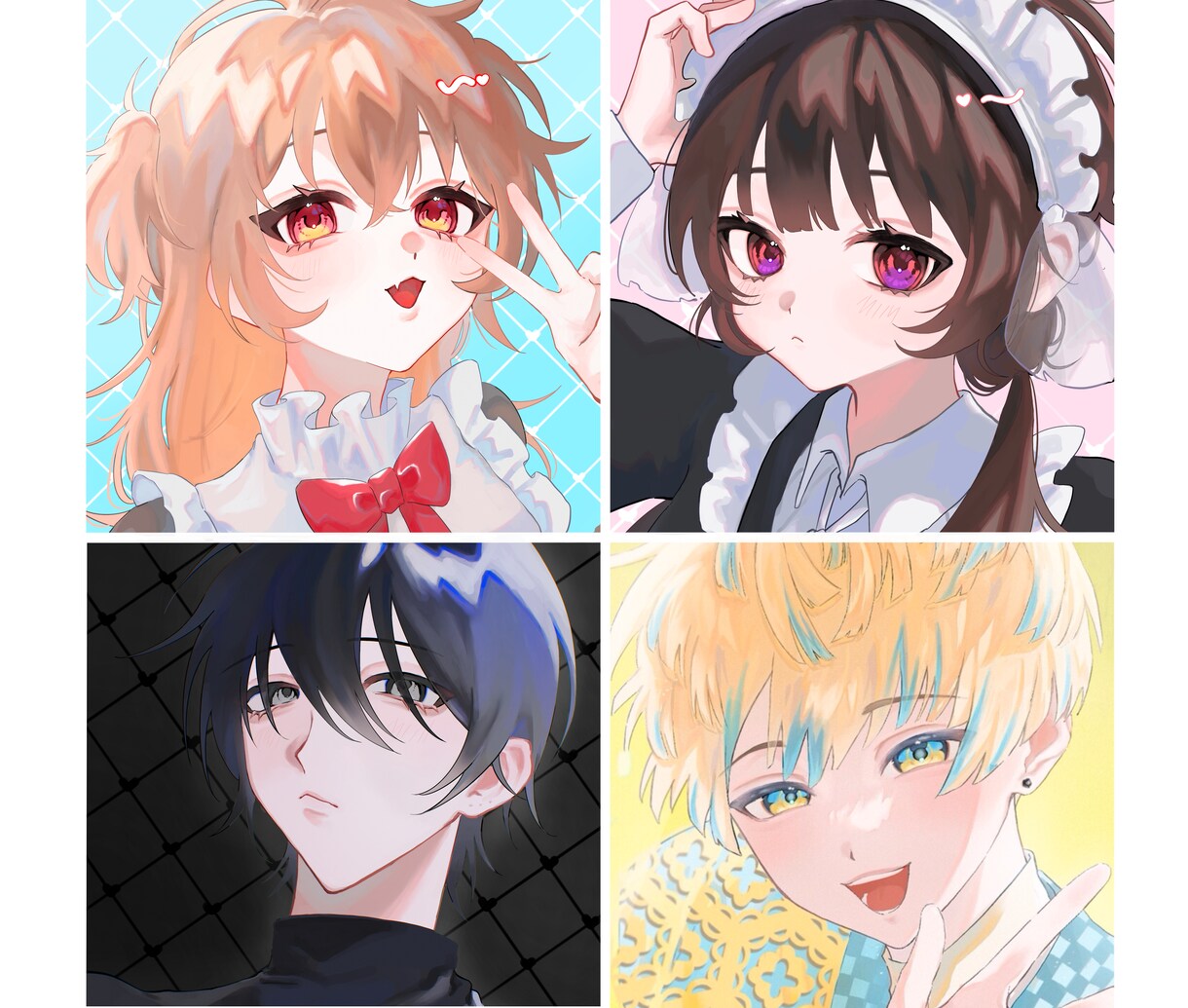 かわいいからかっこいいまでイラストをお描きします アイコン、1枚絵、立ち絵、ミニキャラなどお描きします。 イメージ1