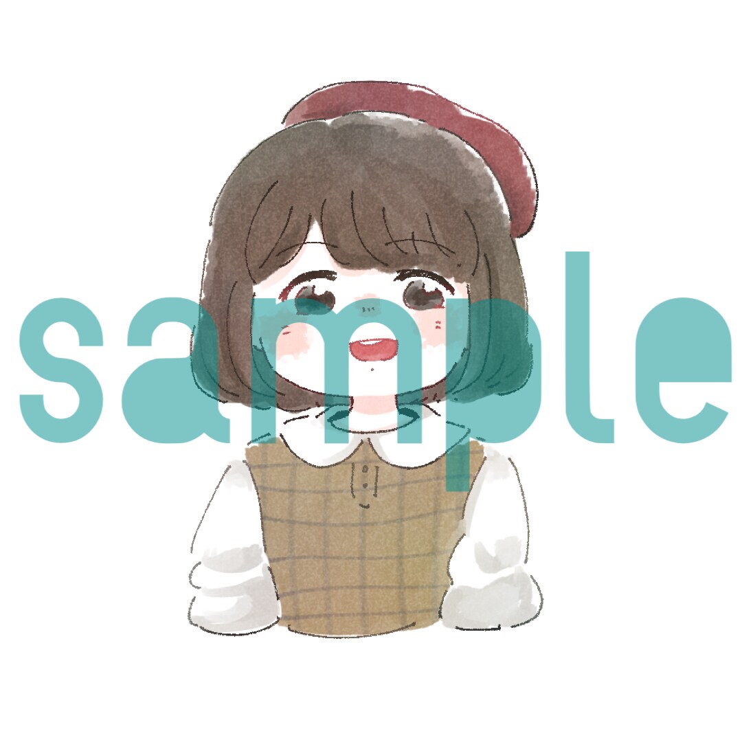 かわいらしい似顔絵やイラストを描きます 誕生日や自身のSNSアイコンなど、幅広く使えます◎ イメージ3