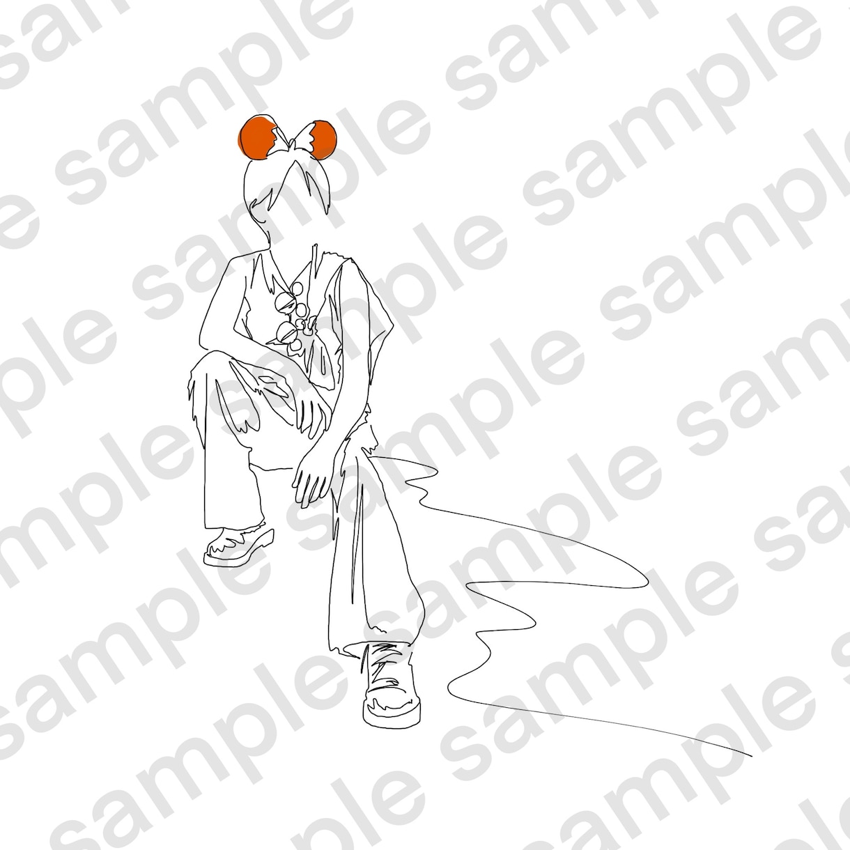 シンプルでオシャレなイラスト描きます アイコン使用やプレゼント、ウェルカムボードに！ イメージ2