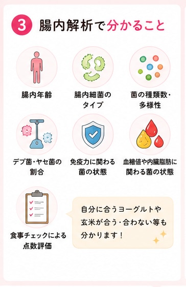 あなたの腸の現状と問題を腸内細菌から解説します 腸活に効果を感じられない！腸内を可視化したい方へ イメージ3