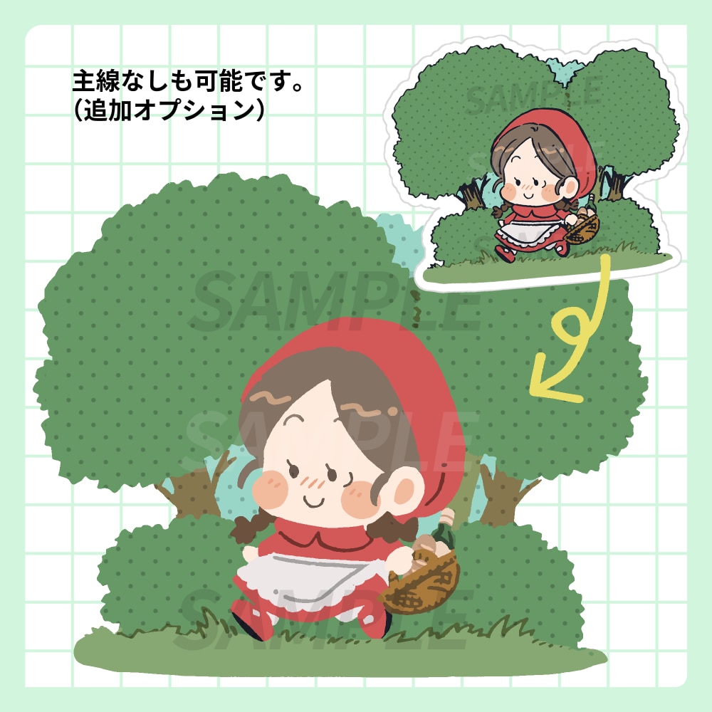 ファンシーでレトロな雰囲気のイラストお描きします 懐かしくて可愛い！目を惹くデフォルメ◎ イメージ5