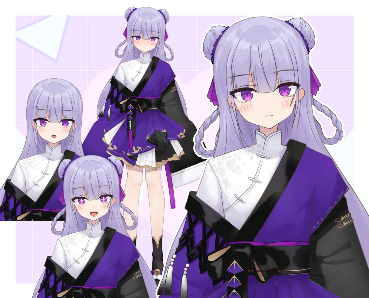 Vtuberモデルを一括で制作致します キャラクターデザインからモデリング一括で制作させて頂きます！ イメージ3