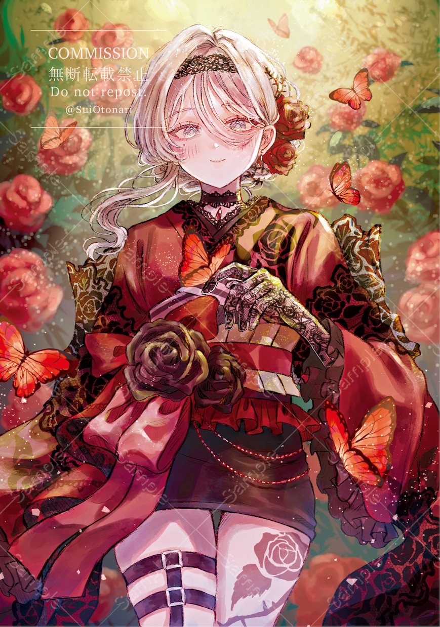 アナログ風で、きらきら艶感のあるイラストを描きます ご要望に合わせて作成します 1枚絵やアイコン・動画サムネに◎ イメージ5