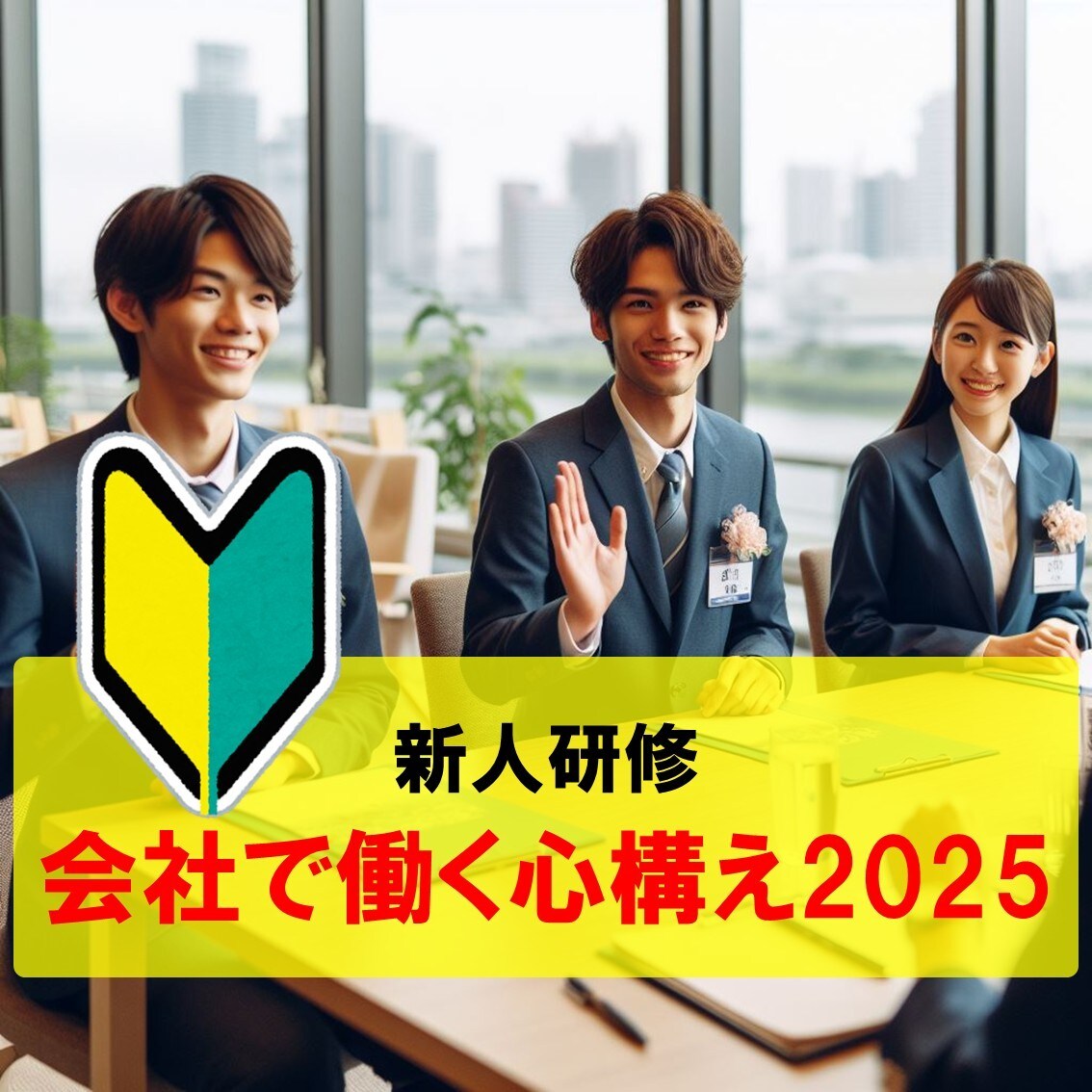 新人研修「会社で働く心構え」を提供します そのままでも使える台本付きパワポデータです。50%OFF! イメージ1