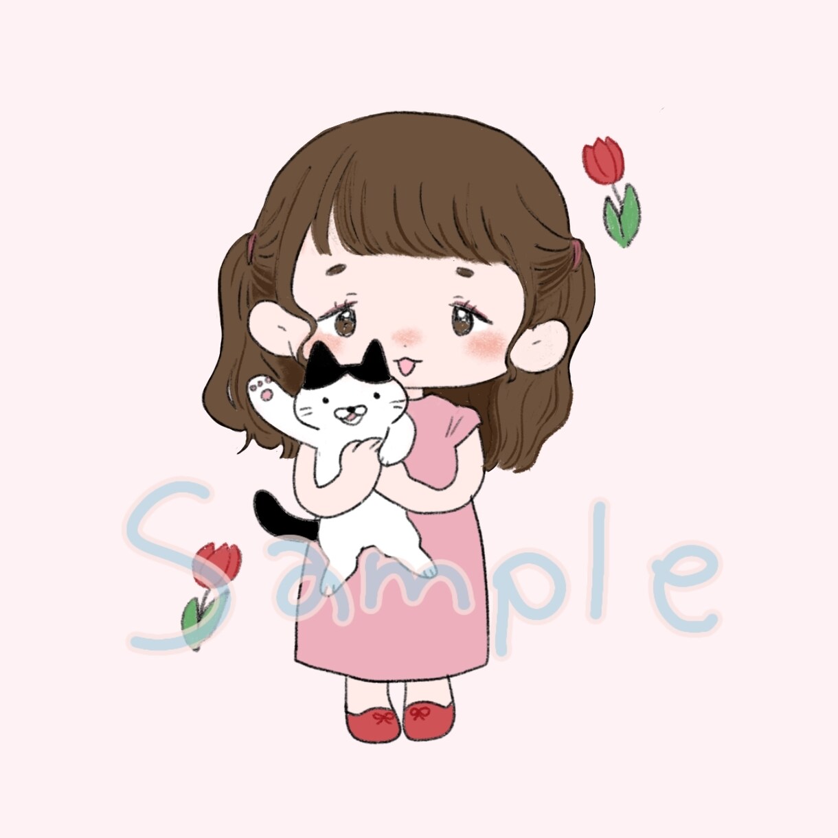 かわいい似顔絵かきます あたたかくてPOPでかわいいイラスト イメージ8
