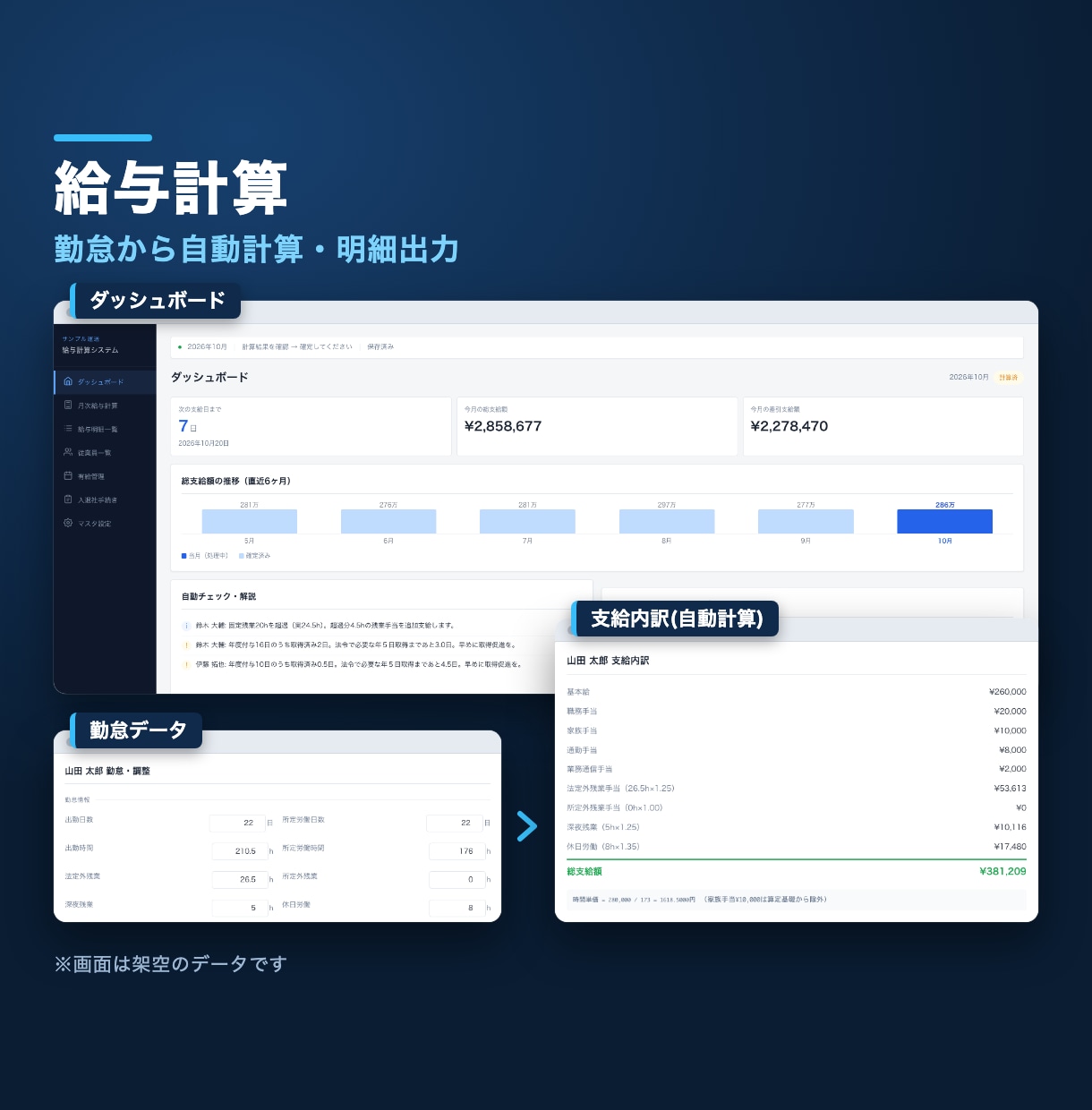 Excel・紙の管理をWebシステムに置き換えます 運送会社・宿泊施設で本番運用中|試作で確認してから納品 イメージ3