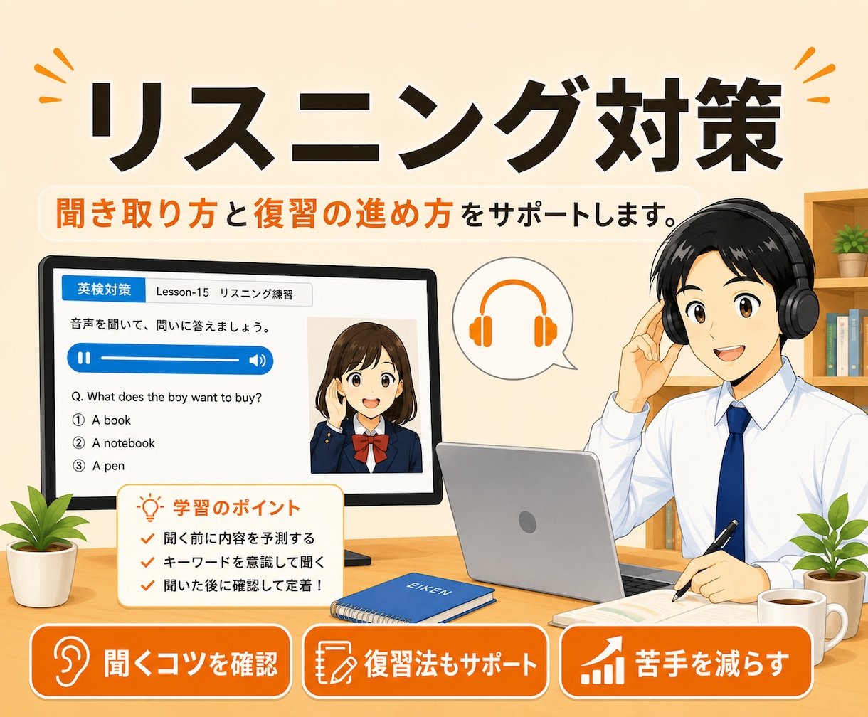 中学生・高校生の英検2級・準1級を個別指導します 300人以上の生徒様を指導｜レッスン報告・復習プリントも作成 イメージ10