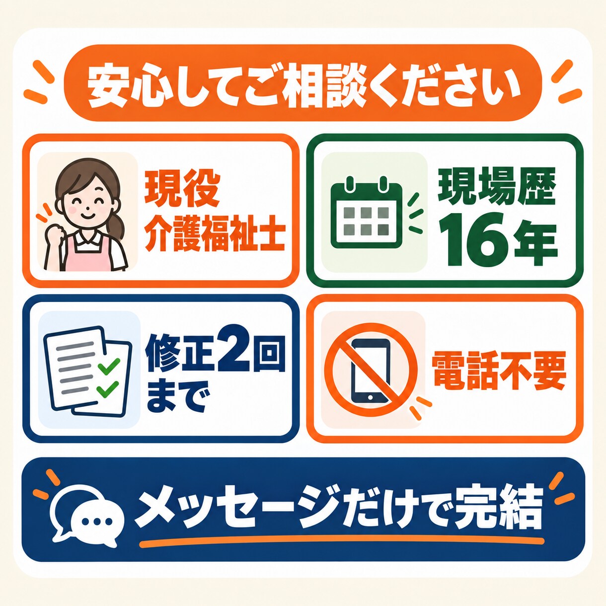 現役介護福祉士が介護資料を見やすく図解化します 研修・マニュアル・案内資料を現場で伝わる形に整えます イメージ7