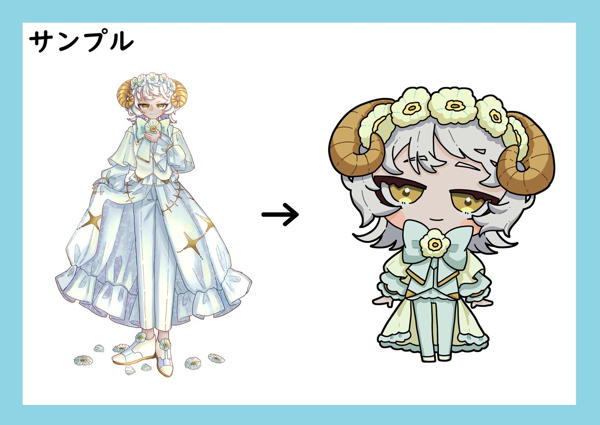 デフォルメイラスト制作します 大体2.5頭身くらいのイラスト イメージ4
