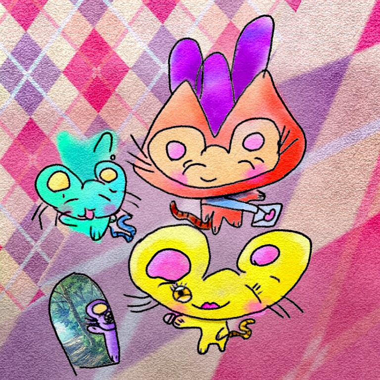 お子さんの絵をアートに変えます お子さん、お孫さんの描いた絵を芸術へと変身させます♪ イメージ1