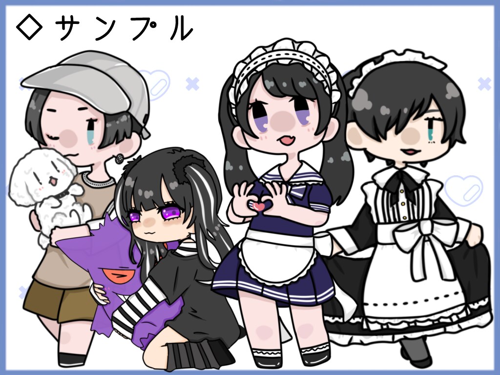 貴方だけのミニキャラ描きます SNSアイコンやプレゼントに！ イメージ5