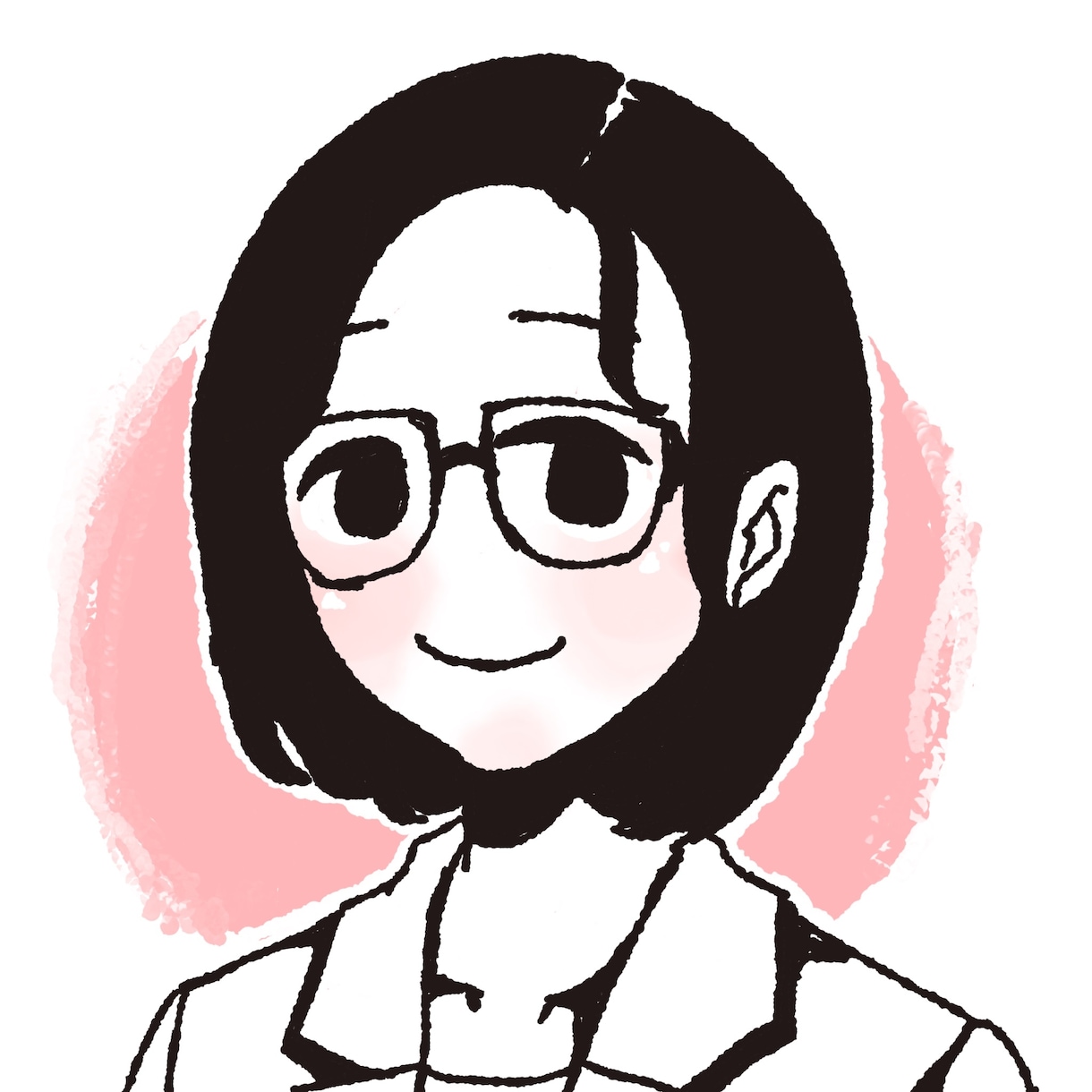大人かわいい手描き風SNSアイコンを制作します お仕事やSNSで使用可能なシンプルで親しみやすいオリジナル イメージ1