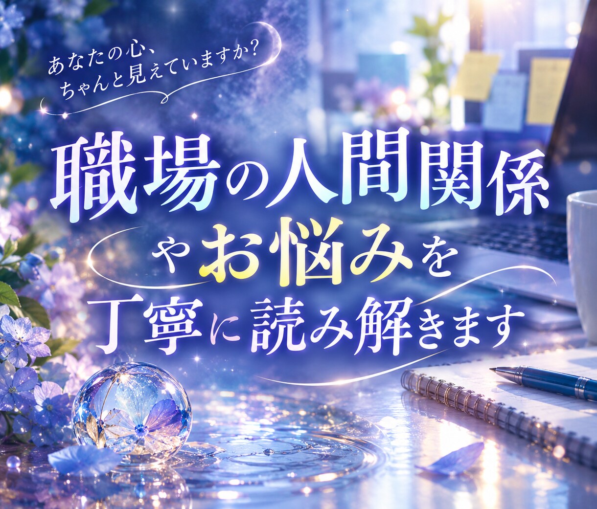 職場の人間関係やお悩みを丁寧に読み解きます 上司・同僚・仕事の不安などモヤモヤしたお気持ちに寄り添います イメージ1