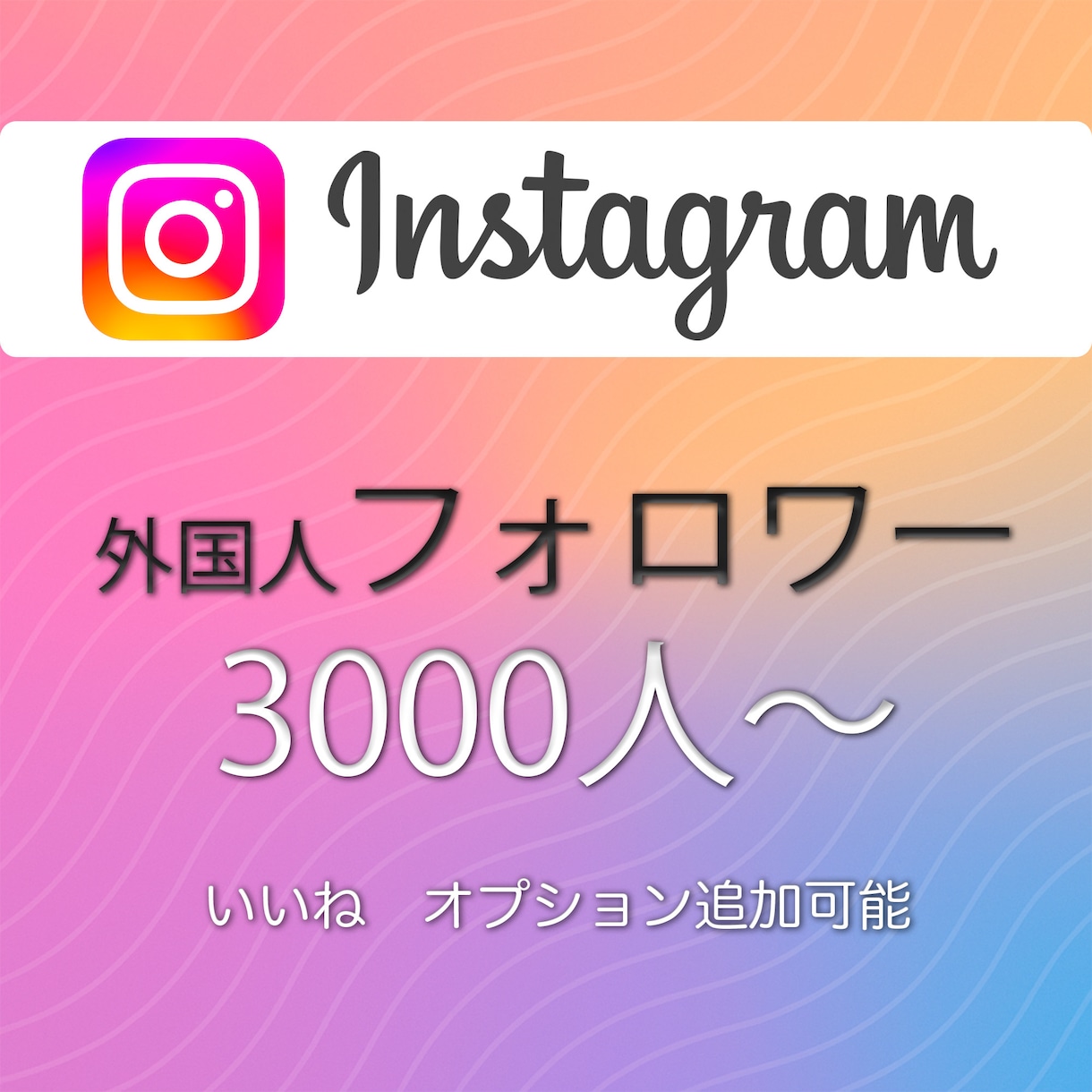 最安・格安でインスタフォロワー3000人増やします Instagramフォロワーを3000人〜 イメージ1