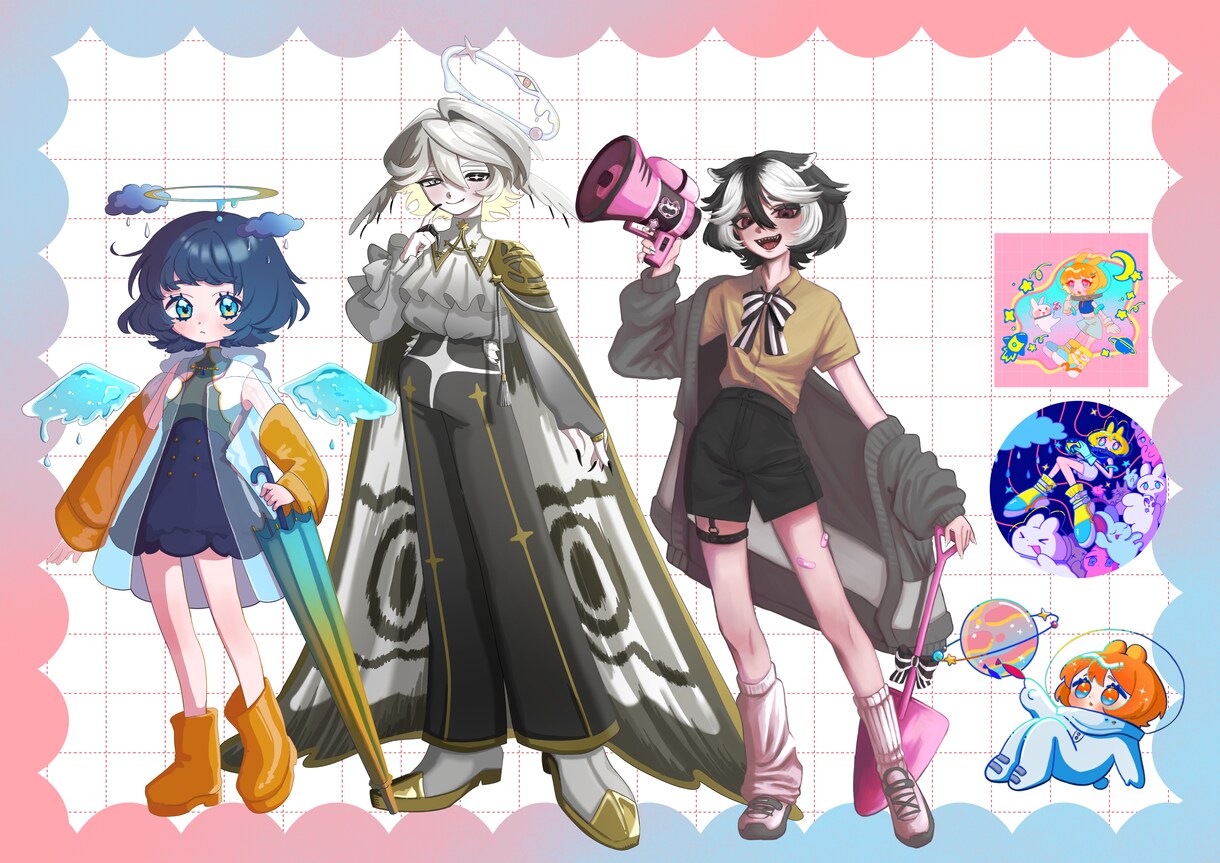 商用OK！かわいい立ち絵や一枚絵制作します 一枚絵、立ち絵、SNSアイコン、歌ってみた等対応可能！ イメージ9
