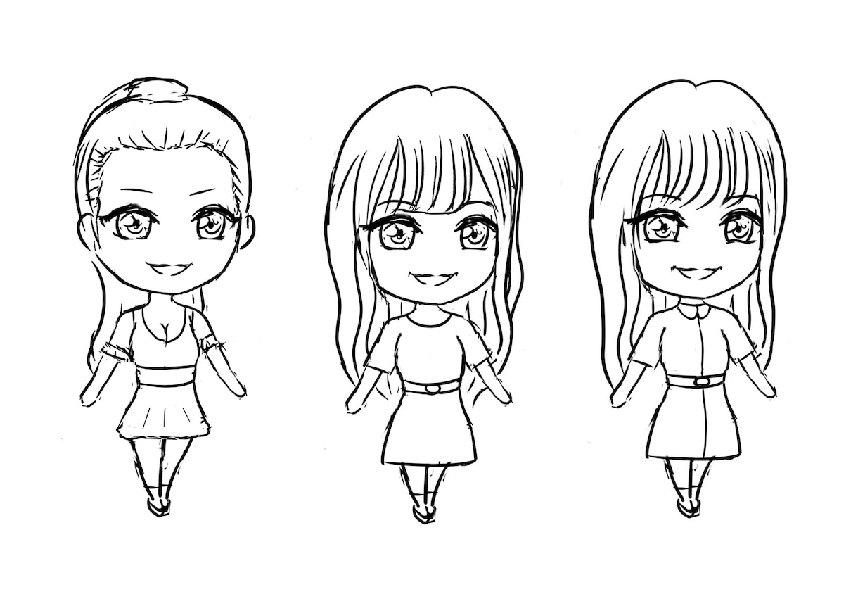 お写真からデフォルメキャラクターを制作致します 自分のデフォルメキャラクターを制作したい方へ イメージ1