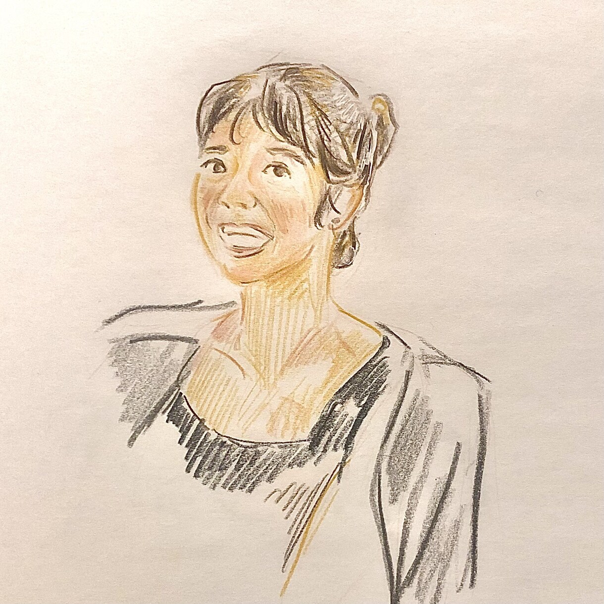 アイコンや装飾に⭐️スケッチ風に描きます 暖かさのある似顔絵作成します！ イメージ6