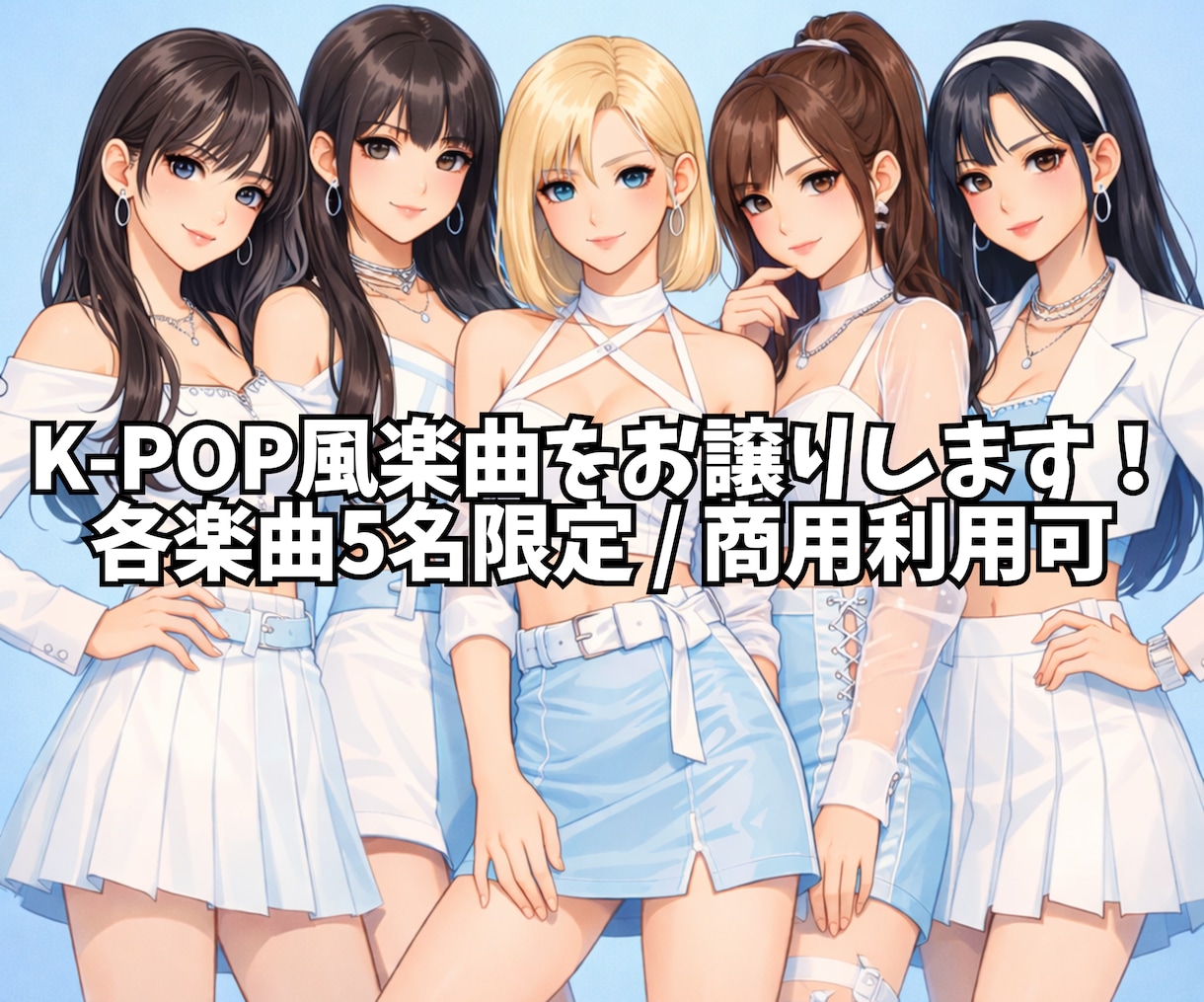 6000円でK-POP風商用楽曲お譲りします 商用利用可能・即納・SNSや配信に対応 イメージ1