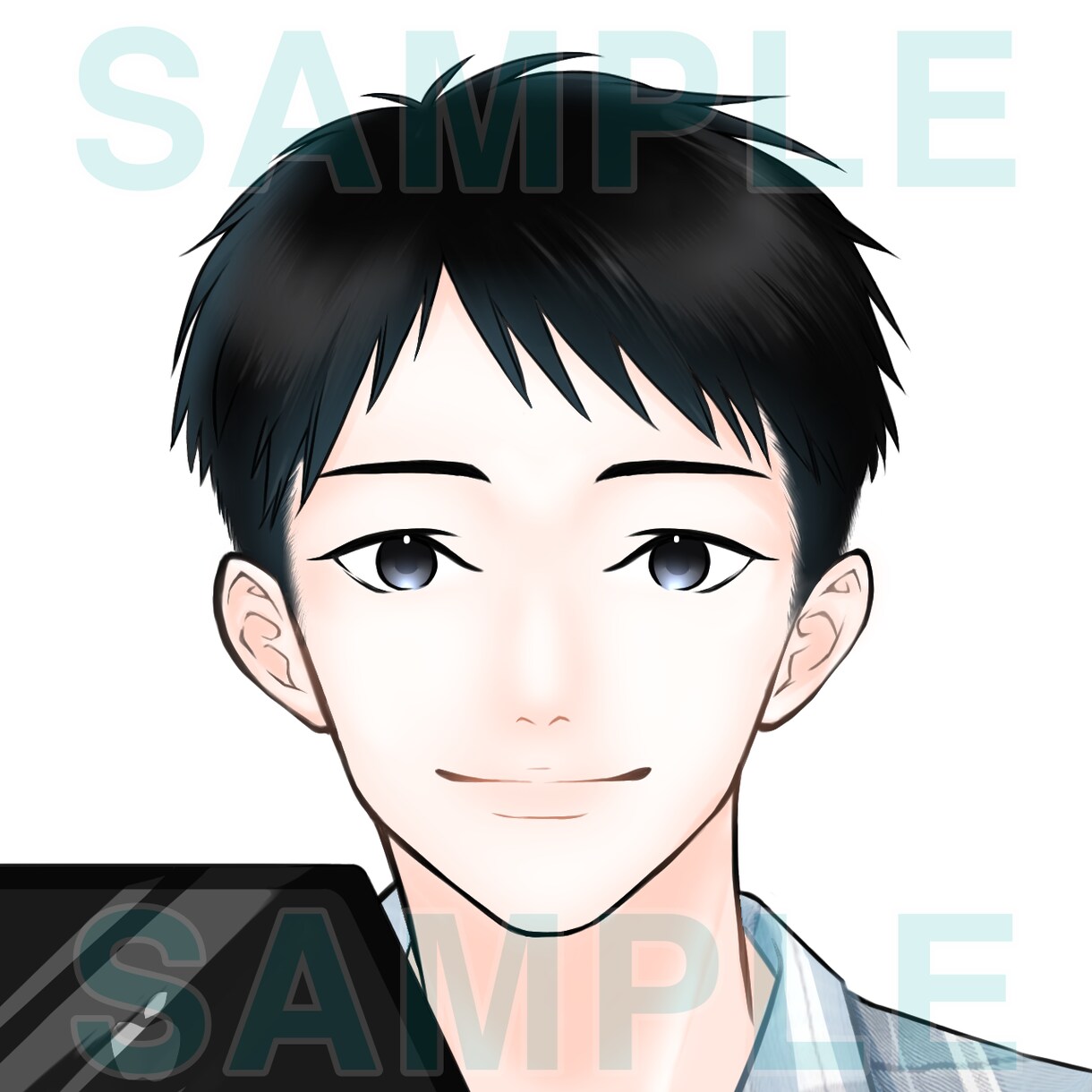 男性向け！仕事につながるシンプルなアイコン描きます 副業・ビジネスでお困りの方に/X等のSNS/名刺 イメージ10