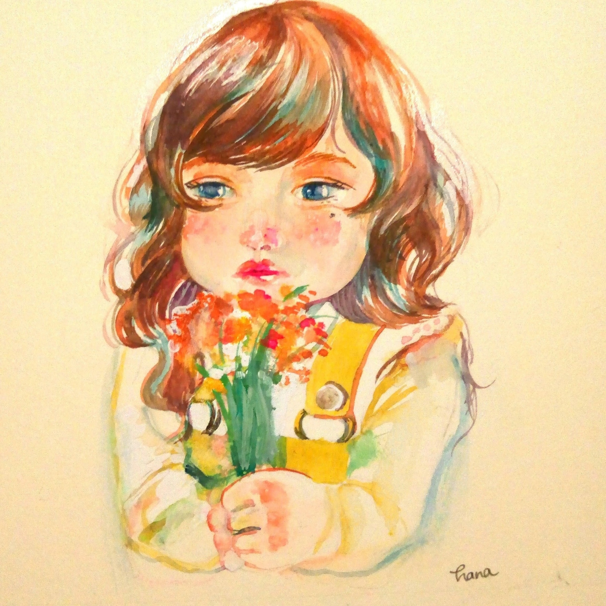 柔らかくあたたかみのある似顔絵描きます 水彩画で、その人らしさを表現します イメージ7