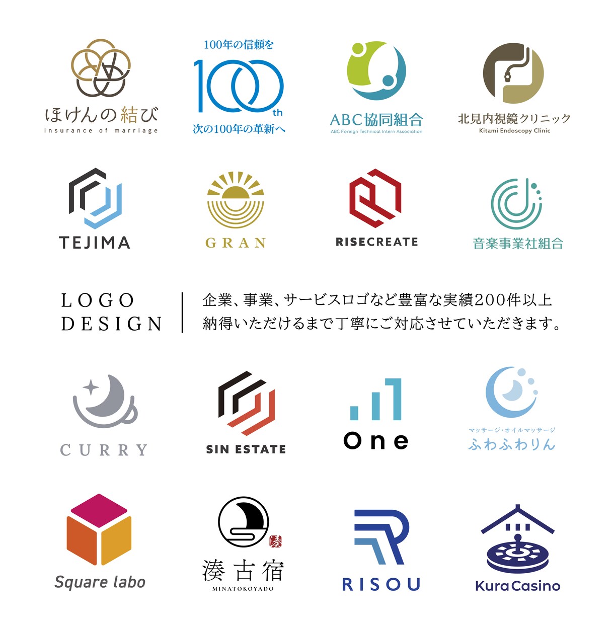 丁寧にロゴデザインいたします 豊富な制作実績200件以上/満足いただけるデザインで イメージ1