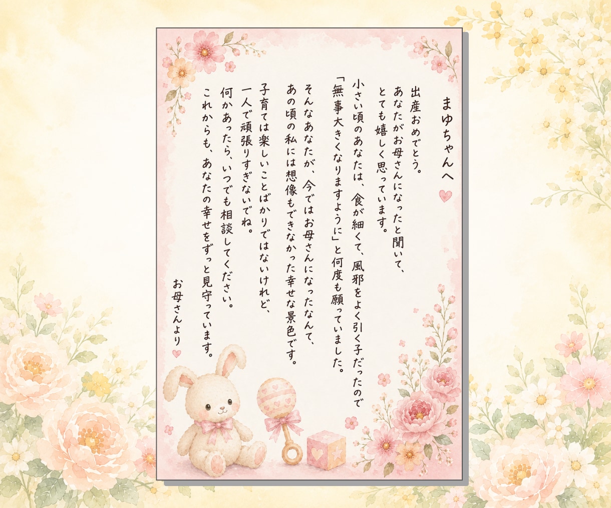 お手紙代筆☘️あなたらしい言葉で届けます 感謝・お祝い・記念日の手紙を心を込めて作成します。 イメージ3