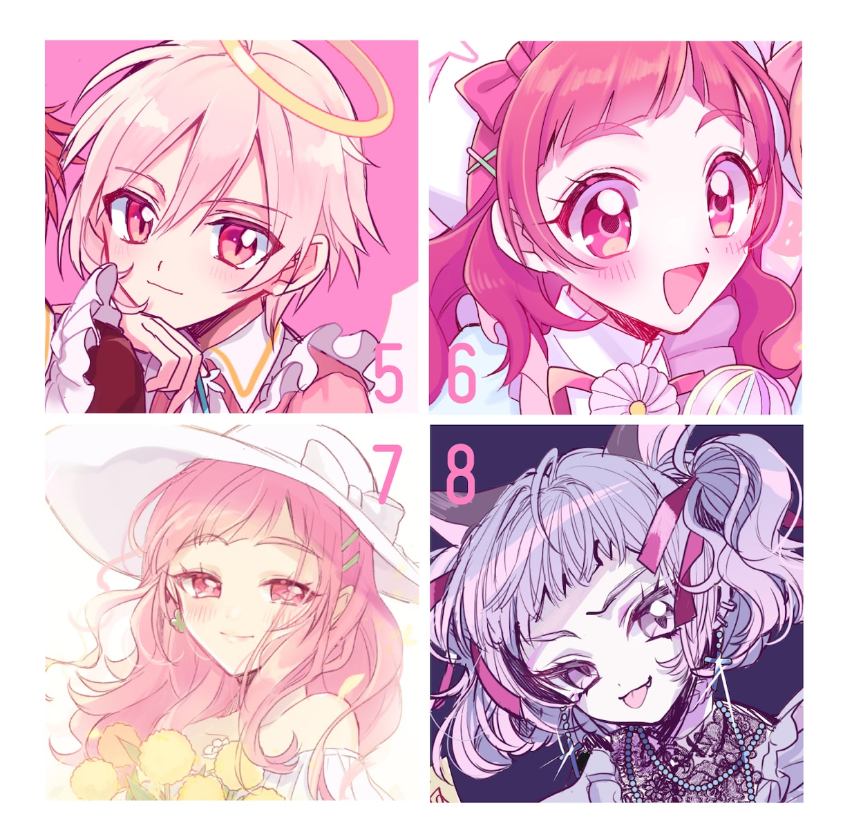 可愛い！SNSのアイコン描きます 可愛いらしい衣装も描きます！お気軽にご相談ください イメージ3