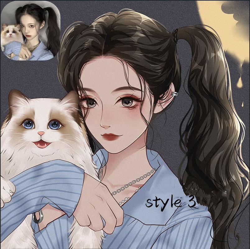 SNS映え✨ゆるかわおしゃれアイコン描きますます ポップで可愛いおしゃれ人物アイコン描きます イメージ1