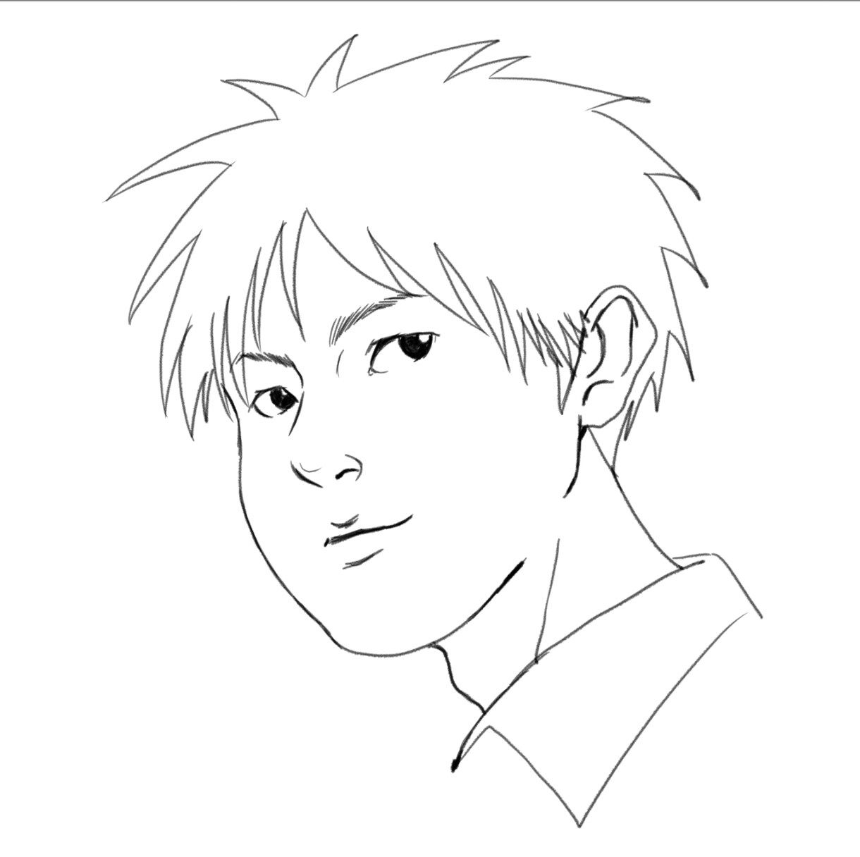 色紙に似顔絵サインをテーマに似顔絵を描きます あなたの似顔絵をカッコよく！可愛く！綺麗に！漫画風に描きます イメージ3