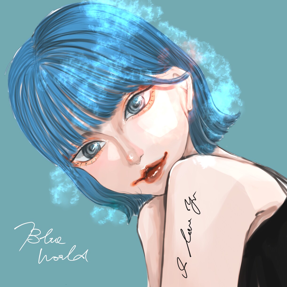 綺麗な女の子のイラスト描きます メイクこだわります【韓国風、地雷、大人っぽ】 イメージ1